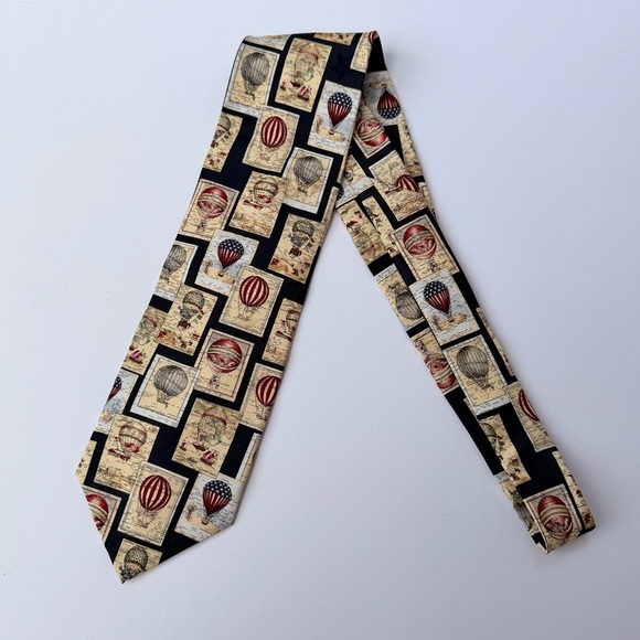 Tango Other - Men’s Tango By Max Raab Silk Necktie 
Aerostatic Ballon Design​​
